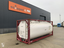 Semi remorque porte containers TOP: 20FT, 24.920L tankcontainer, L4BN, UN Portable, T11, steam heating, bottom discharge, 5Y + CSC-test: 12/2023