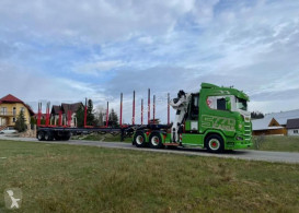 semitrailer Scania Faymonville do drewna lasu dłużycy kłody doll huttner Loglift epsilon