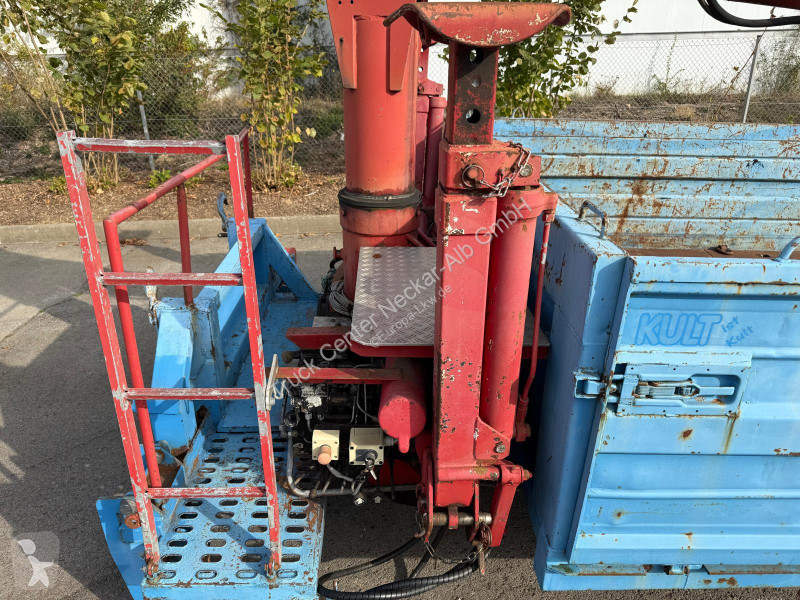 Atlas Abrollcontainer mit Kran AK100.1 - 12,1m...