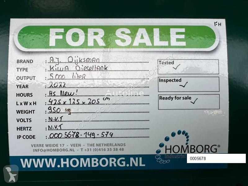 Udstyr til lastbiler  A.J. Dijksman KIWA 5000...