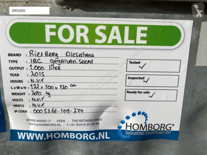 Uitrusting voor vrachtwagens  IBC Rietberg 1000...