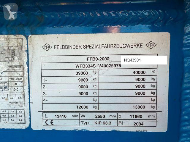 Uitrusting voor vrachtwagens  3 axle 63 m3 Silo...