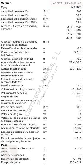 Equipamentos pesados Hiab  GRUA HIAB 377 E-5...