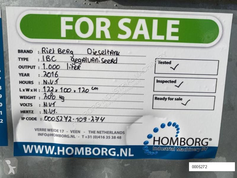 Udstyr til lastbiler  IBC Rietberg 1000 liter...