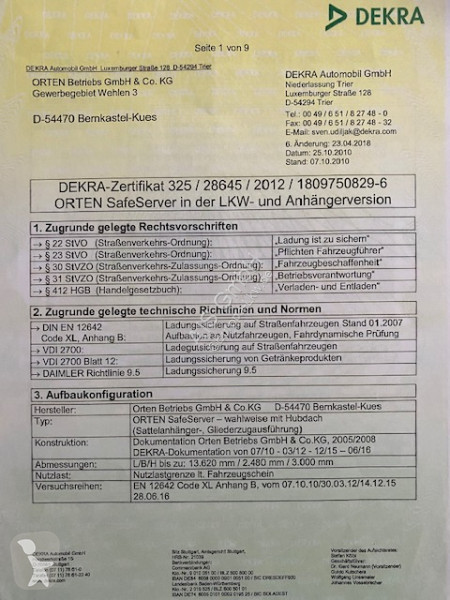 Návěs Kögel Kögel SafeServer Getränke-Zertifiziert
