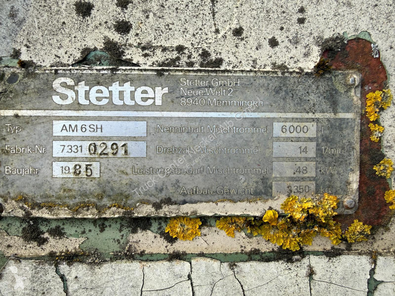 تجهيزات الآليات الثقيلة    Stetter Betonmischer...