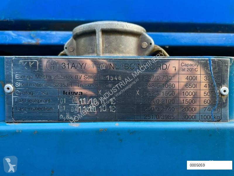Uitrusting voor vrachtwagens  IBC 1000 liter...