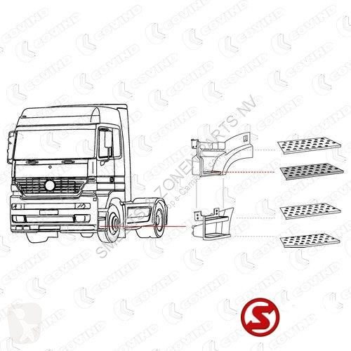Uitrusting voor vrachtwagens Trede actros mp1...