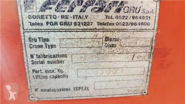 Uitrusting voor vrachtwagens Ferrari Grua Brazo...