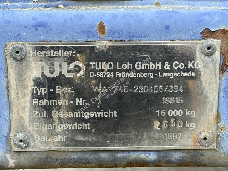 Tulo 745 BDF Stahl Koffer Wechselbrücke Rolltor...