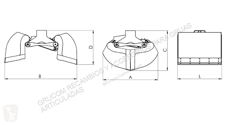 Equipamientos Bivalva de gran capacidad BV-S 500
