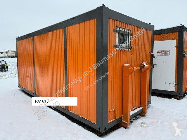 Entreprenørmaskiner  Abroll-Bürocontainer mit...