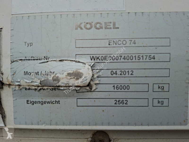Attrezzature automezzi pesanti Kögel   745 BDF...