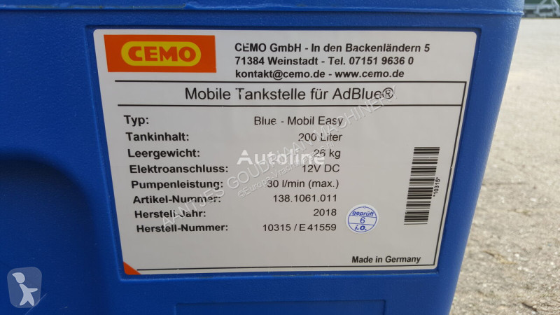 Attrezzature automezzi pesanti  Adblue tank
