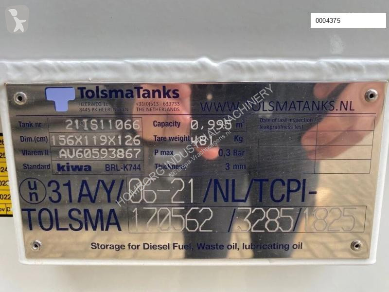 Uitrusting voor vrachtwagens  1000 liter Kiwa...