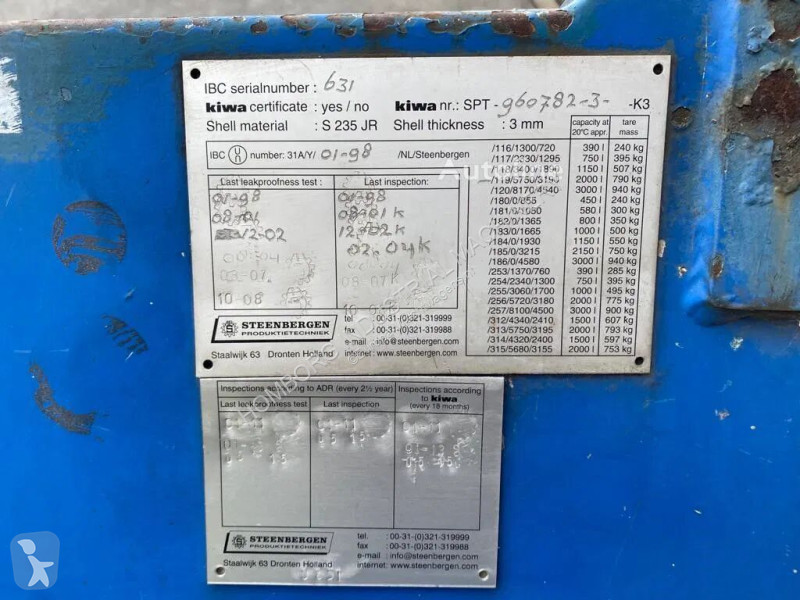 Equipamentos pesados  Steenbergen 2000 liter...
