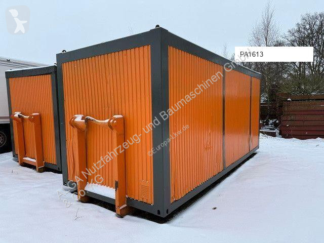 Entreprenørmaskiner  Abroll-Bürocontainer mit...