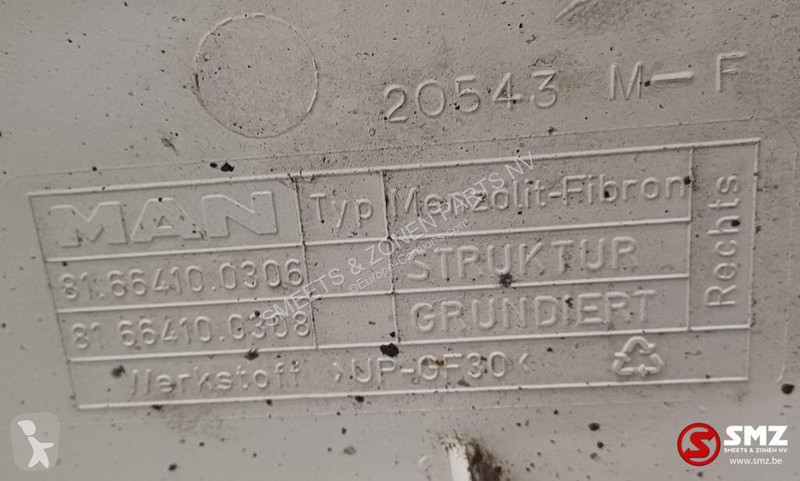 Uitrusting voor vrachtwagens MAN Occ spatbord...