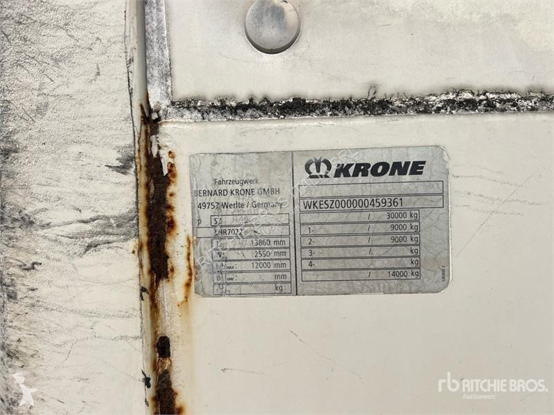 Félpótkocsi Krone SZ T/A Van Trailer