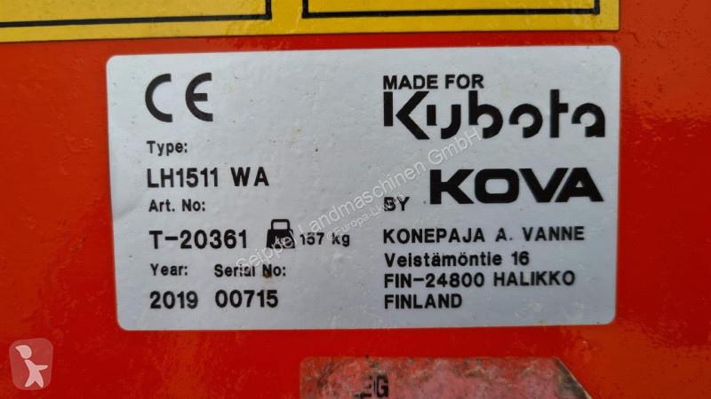 معدات التنظيف Kubota  KOVA LH1511 WA 150CM 1000...