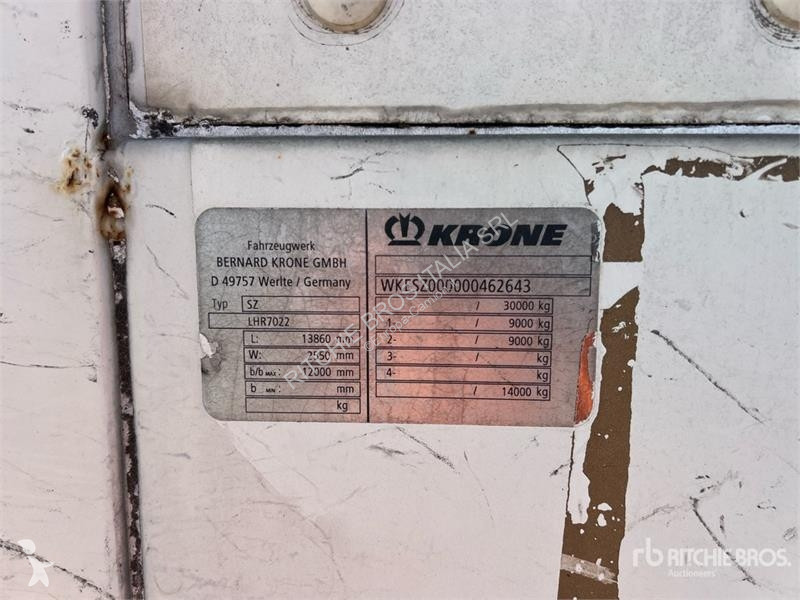 Félpótkocsi Krone SZ T/A Van Trailer