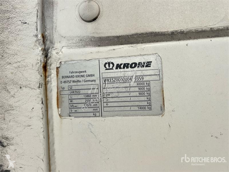 Félpótkocsi Krone SZ T/A Van Trailer