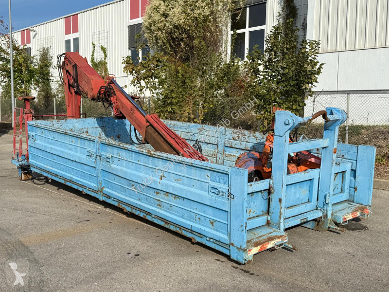 Atlas Abrollcontainer mit Kran AK100.1 - 12,1m...