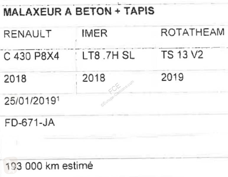 Uitrusting voor vrachtwagens Renault