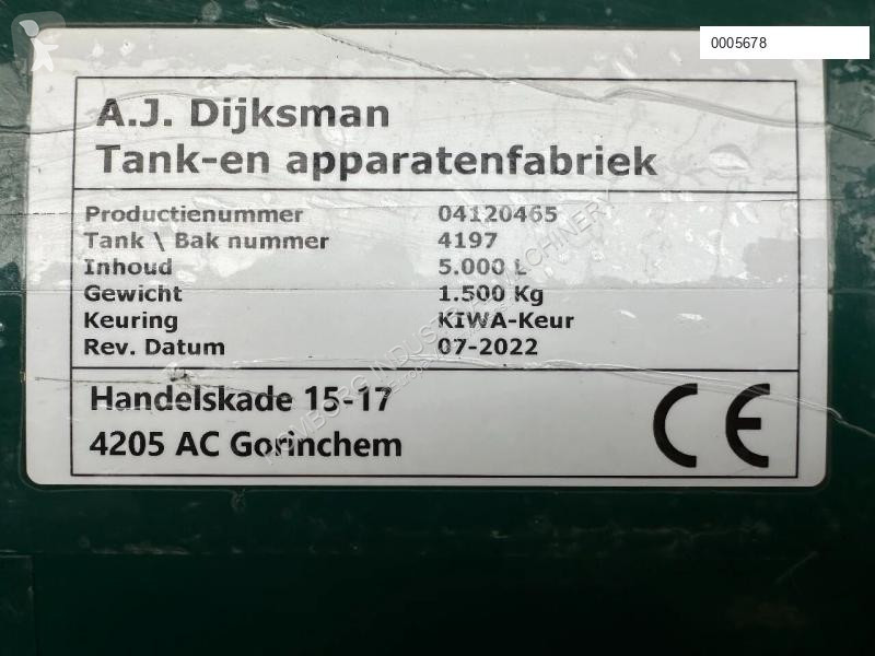 Udstyr til lastbiler  A.J. Dijksman KIWA 5000...