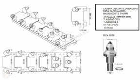 Autres éléments fonctionnels PLACAS PARA CADENA 4502K pour trancheuse equipment spare parts new