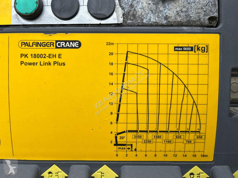 قطع غيار الأشغال العمومية Palfinger PK 18002