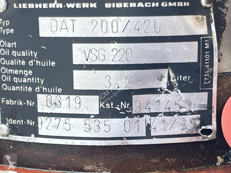 Reservdelar anläggningsmaterial Liebherr