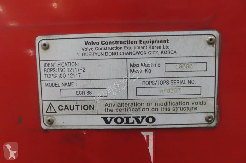 Losse onderdelen bouwmachines Volvo