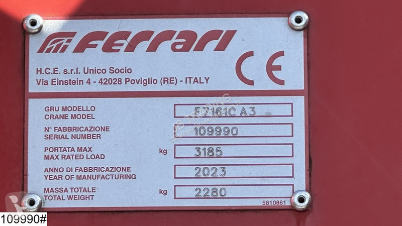 Reservdelar anläggningsmaterial Ferrari F7161cA3