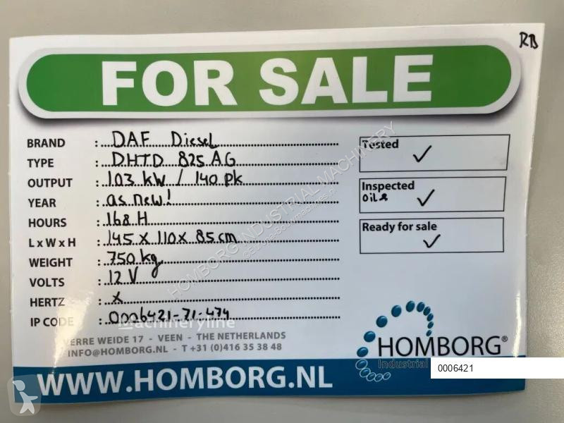 Losse onderdelen bouwmachines DAF Moteur  DHTD...