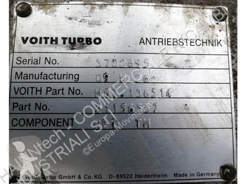 Reservedele til offentligt anlægsarbejde Voith...