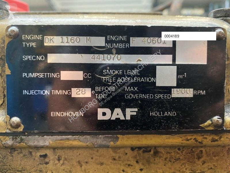 Losse onderdelen bouwmachines DAF Moteur  DK...