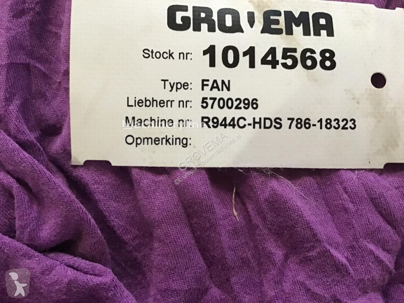 قطع غيار الأشغال العمومية Liebherr Fan Blade
