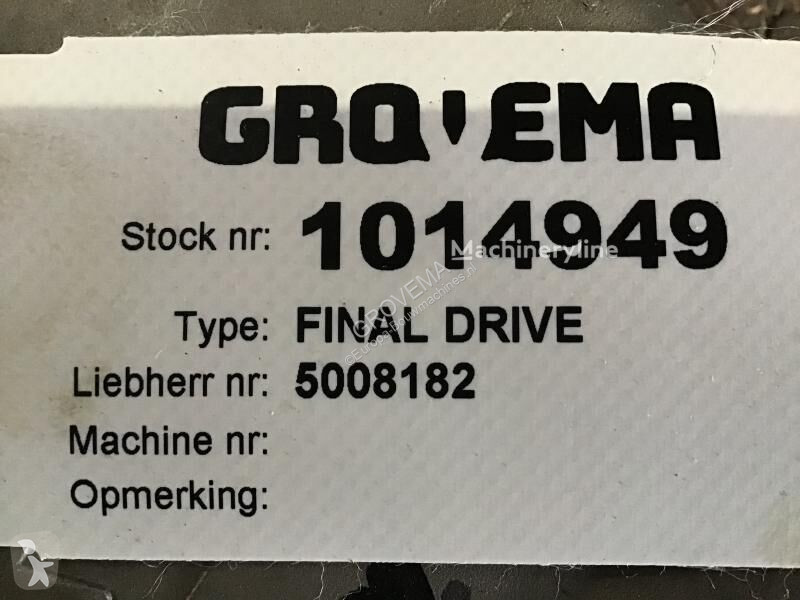 قطع غيار الأشغال العمومية Liebherr Final Drive