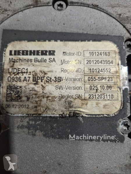 Peças máquinas de construção civil Liebherr...