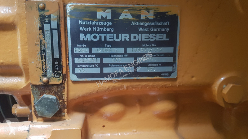 Recambios maquinaria OP MAN D2866 TE USED