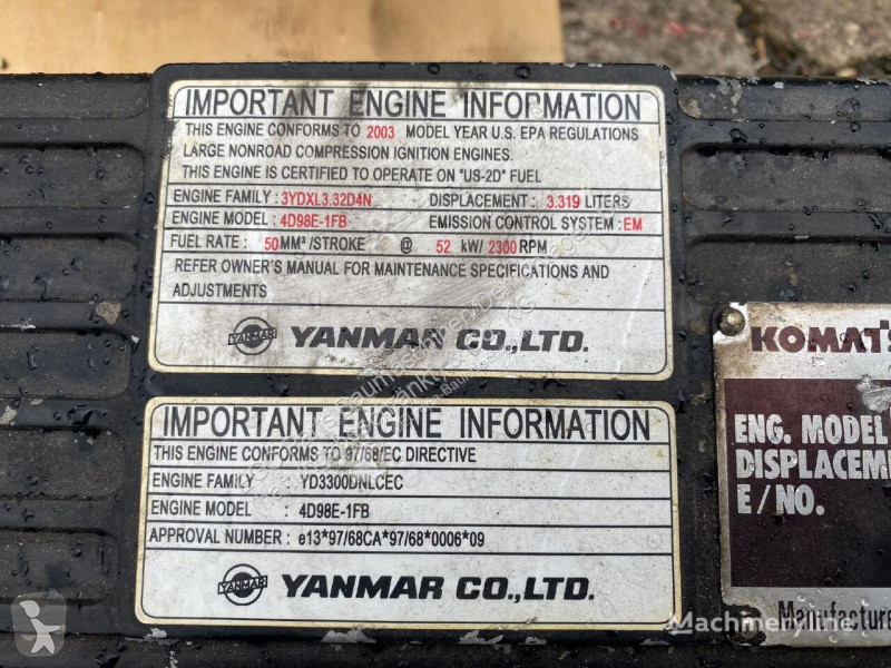 قطع غيار الأشغال العمومية Komatsu Bloc-moteur...