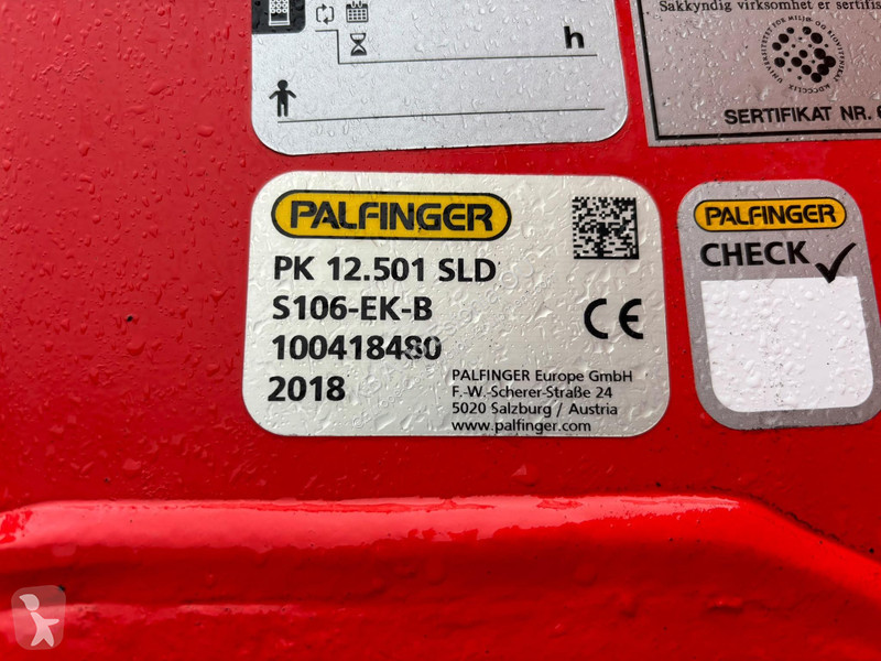 PL-utrustningar Palfinger PK 12.501