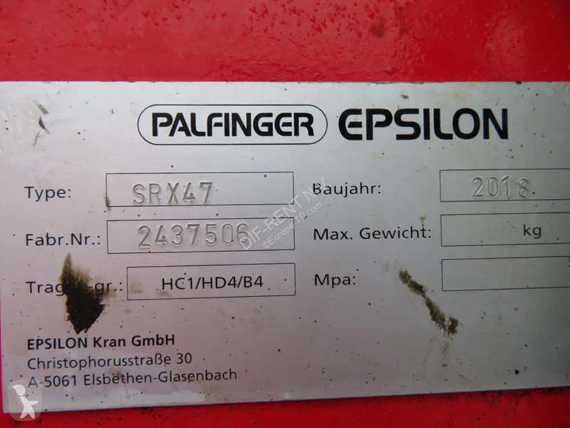 Palfinger EPSILON S 260 L crane