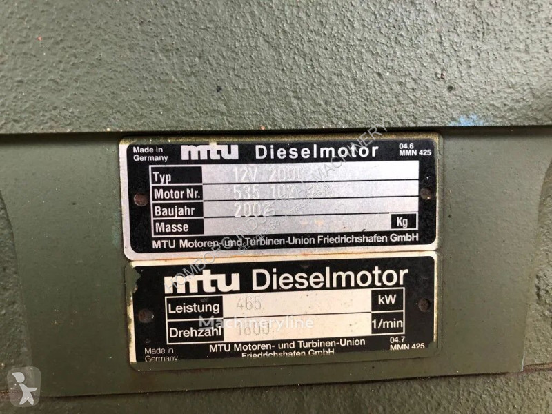 Losse onderdelen bouwmachines MTU Moteur  12V...