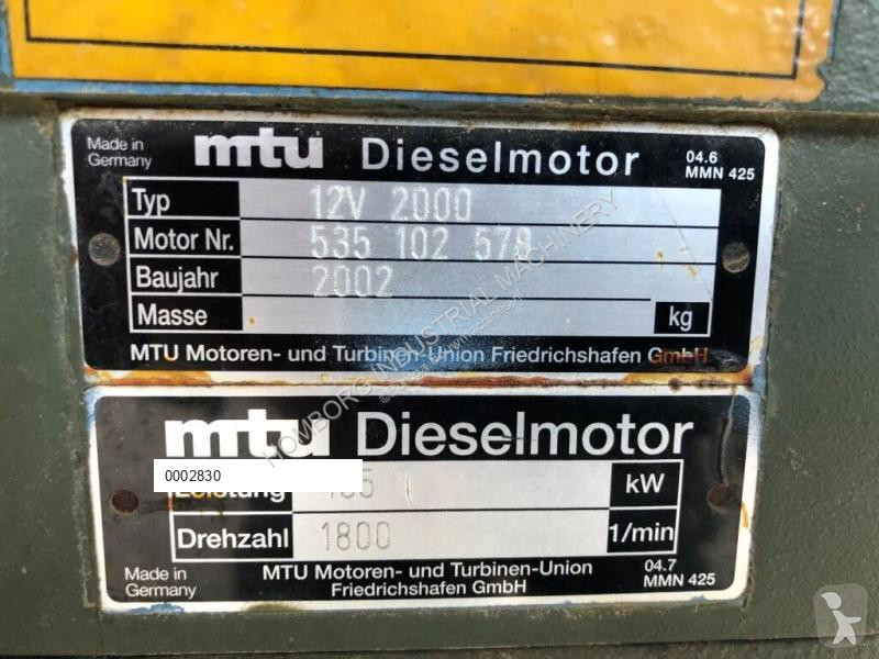 قطع غيار الأشغال العمومية MTU Moteur  12V 2000...