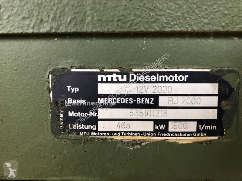 Reservedele til offentligt anlægsarbejde MTU...