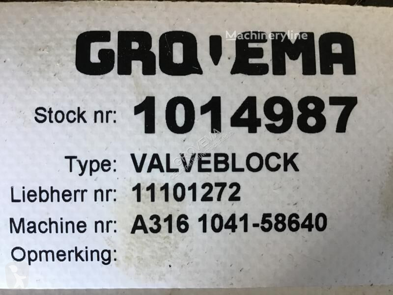 Losse onderdelen bouwmachines Liebherr Valve Block