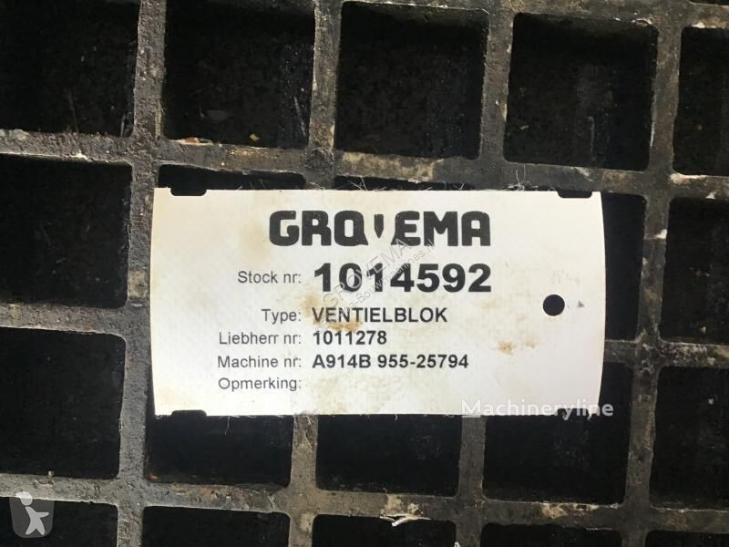 Losse onderdelen bouwmachines Liebherr Valveblock