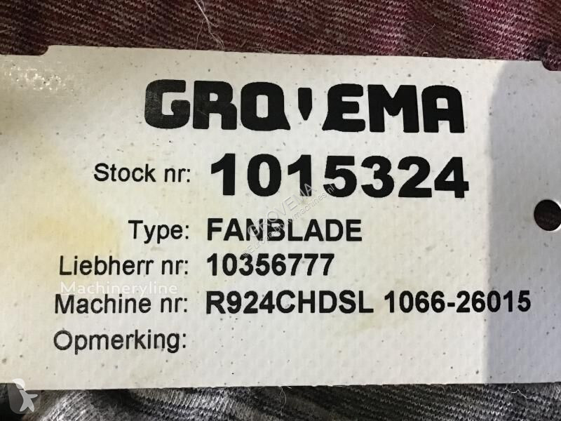 قطع غيار الأشغال العمومية Liebherr Fan Blade
